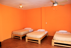 The tripple room is a great way for travelling friends to stick together at Kites Mancora